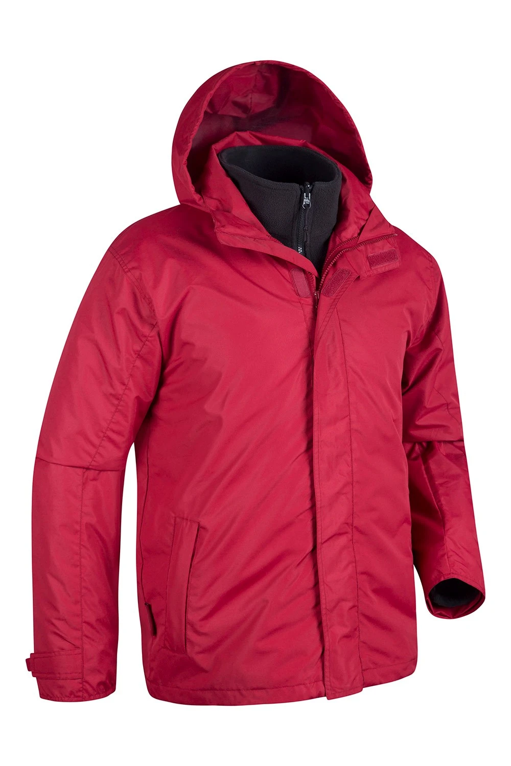 Fell Mens 3 in 1 Water Resistant Jacket Mountain Warehouse Fell Mens 3 In 1 Water Resistant Jacket -Mountain Warehouse 022321 RED FELL 3IN1 MENS JACKET SS16 3 l
