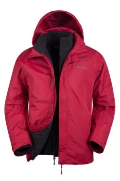 Mountain Warehouse Fell Mens 3 In 1 Water Resistant Jacket 16 Mountain Warehouse Fell Mens 3 In 1 Water Resistant Jacket -Mountain Warehouse 022321 red fell 3in1 mens jacket aw16 01