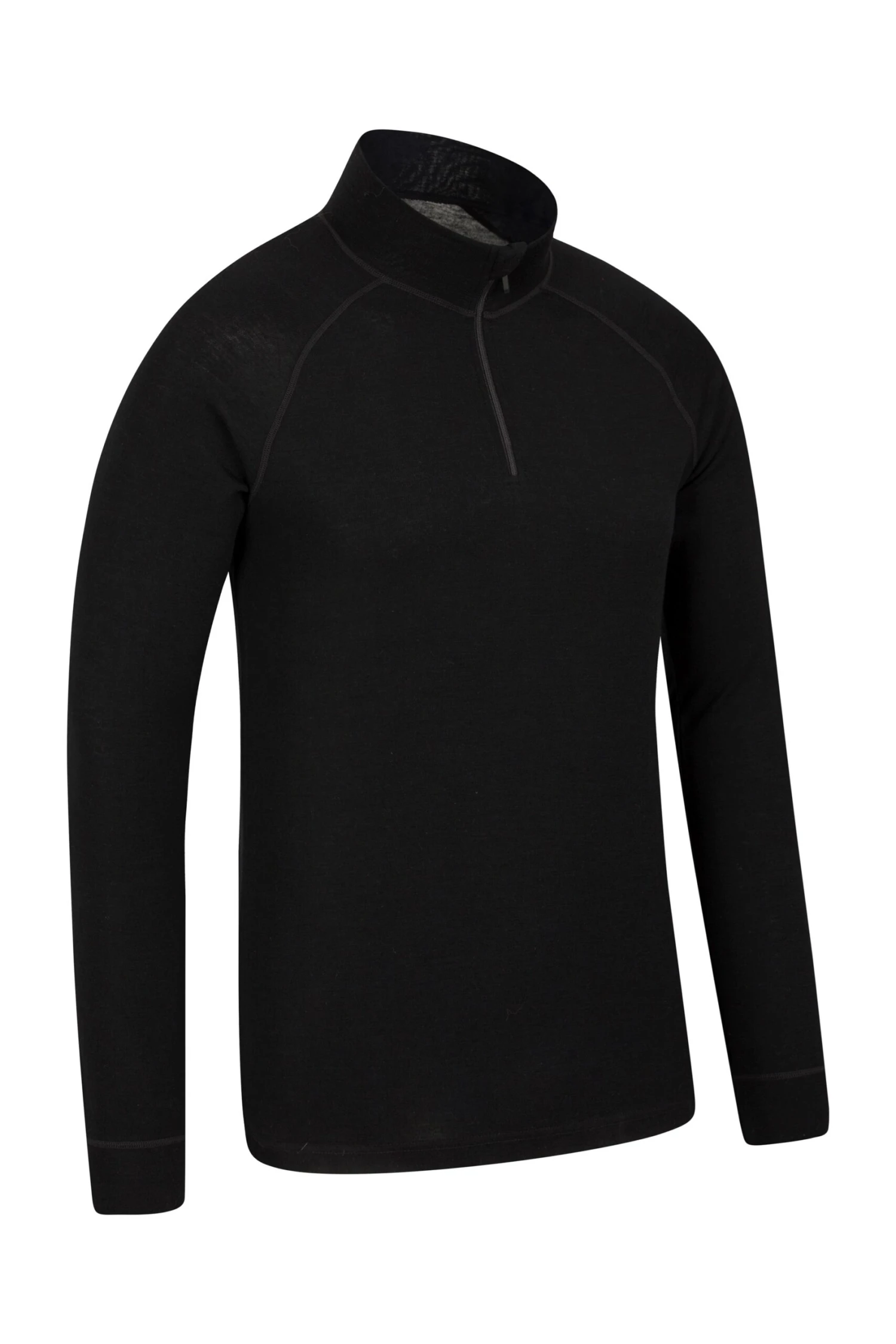 Merino Mens Long Sleeved Zip Neck Top Mountain Warehouse Merino Mens Long Sleeved Zip Neck Top -Mountain Warehouse 023213 bla merino ls zip neck top men aw17 2 scaled