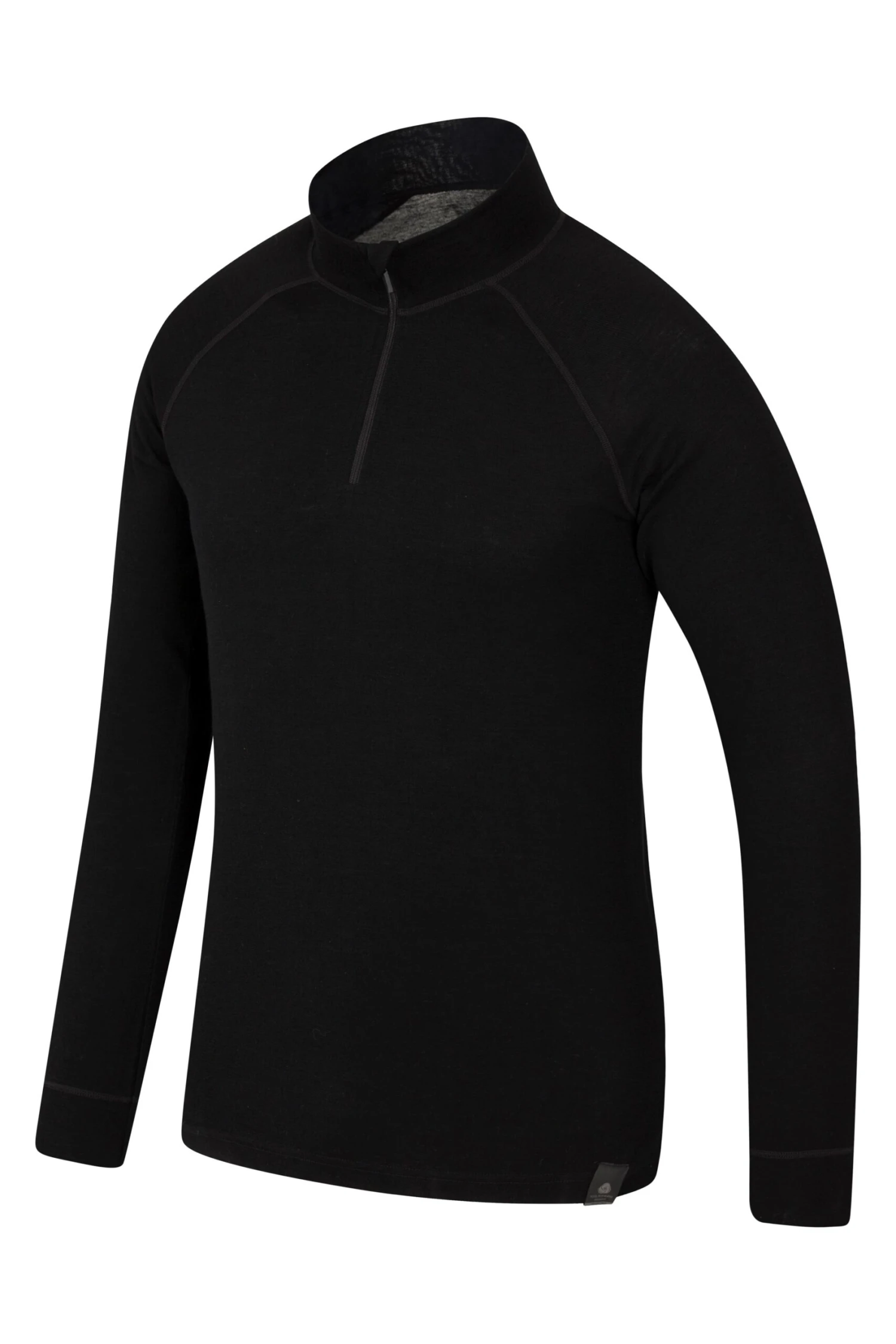Merino Mens Long Sleeved Zip Neck Top Mountain Warehouse Merino Mens Long Sleeved Zip Neck Top -Mountain Warehouse 023213 bla merino ls zip neck top men aw17 3 scaled