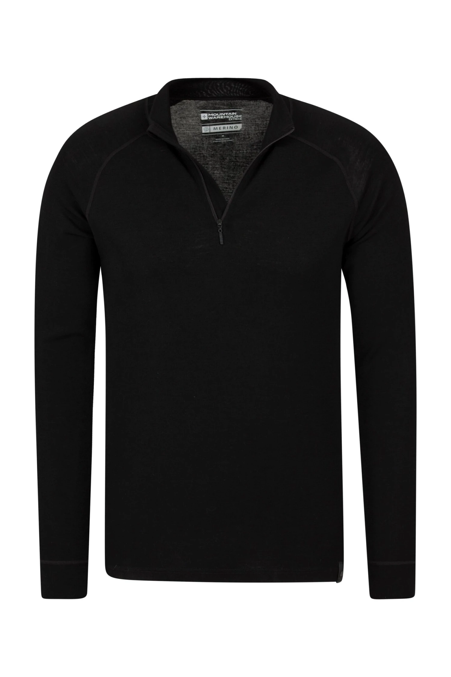 Merino Mens Long Sleeved Zip Neck Top Mountain Warehouse Merino Mens Long Sleeved Zip Neck Top -Mountain Warehouse 023213 bla merino ls zip neck top men aw17 4 scaled