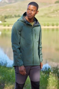 Mountain Warehouse Bachill Mens Waterproof Jacket -Mountain Warehouse 023309 dgn bachill waterproof jacket men ecom lifestyle ss22 01