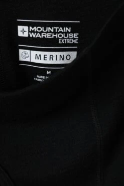 Mountain Warehouse Mens Merino Pants With Fly -Mountain Warehouse 024568 bla merino baselayer pant with fly men ss20 7