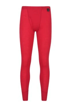Mountain Warehouse Mens Merino Pants With Fly -Mountain Warehouse 024568 red merino pant with fly men aw18 01