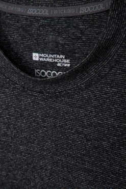 Mountain Warehouse Agra IsoCool Mens Striped Top -Mountain Warehouse 025451 bla agra stripe ls isocool tee men aw17 4