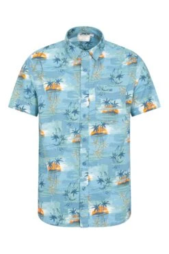 Mountain Warehouse Hawaiian Short Sleeve Mens Shirt -Mountain Warehouse 026054 bbl hawaiian ss shirt men aw22 01