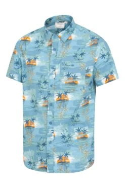 Mountain Warehouse Hawaiian Short Sleeve Mens Shirt -Mountain Warehouse 026054 bbl hawaiian ss shirt men aw22 04