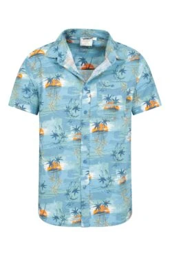 Mountain Warehouse Hawaiian Short Sleeve Mens Shirt -Mountain Warehouse 026054 bbl hawaiian ss shirt men aw22 05