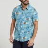 Mountain Warehouse Hawaiian Short Sleeve Mens Shirt -Mountain Warehouse 026054 bbl hawaiian ss shirt mens ecom gbg ss23 01