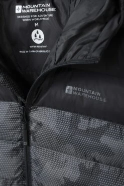 Mountain Warehouse Seasons Mens Printed Padded Jacket -Mountain Warehouse 026166 bla seasons camouflage padded jacket men aw20 6