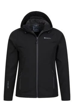 Mountain Warehouse 028323 ARCTIC II FUR LINED SOFTSHELL -Mountain Warehouse 028323 bla arctic ii softshell men aw22 05