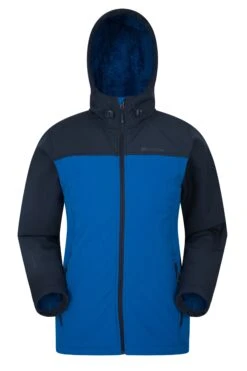 Mountain Warehouse 028323 ARCTIC II FUR LINED SOFTSHELL -Mountain Warehouse 028323 blu arctic ii softshell men aw18 1