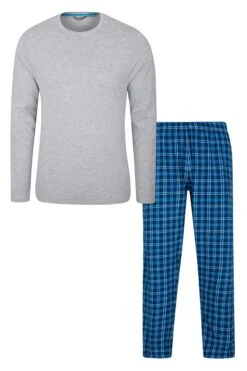 Mountain Warehouse Mens Flannel Pyjama Set 19 Mountain Warehouse Mens Flannel Pyjama Set -Mountain Warehouse 029007 gre mens flannel pyjama set mns aw18 1