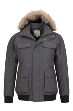 Mountain Warehouse Glencoe Mens Padded Jacket -Mountain Warehouse 031397 dgr glencoe padded bomber jacket men aw21 05