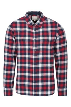 Mountain Warehouse Lumberjack Flannel Long Sleeve Mens Shirt -Mountain Warehouse 031405 dre lumberjack flannel ls shirt men aw20 1