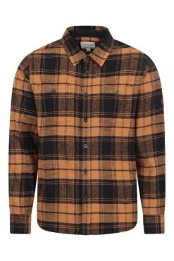 Mountain Warehouse Lumberjack Flannel Long Sleeve Mens Shirt -Mountain Warehouse 031405 rus lumberjack flannel ls shirt men aw21 01