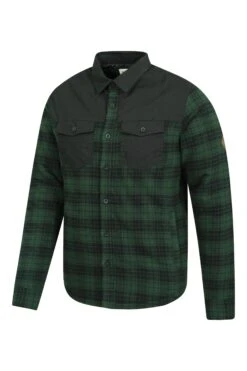 Mountain Warehouse Flannel Padded Mens Shacket 7 Mountain Warehouse Flannel Padded Mens Shacket -Mountain Warehouse 031406 bla flannel padded shacket men aw21 03