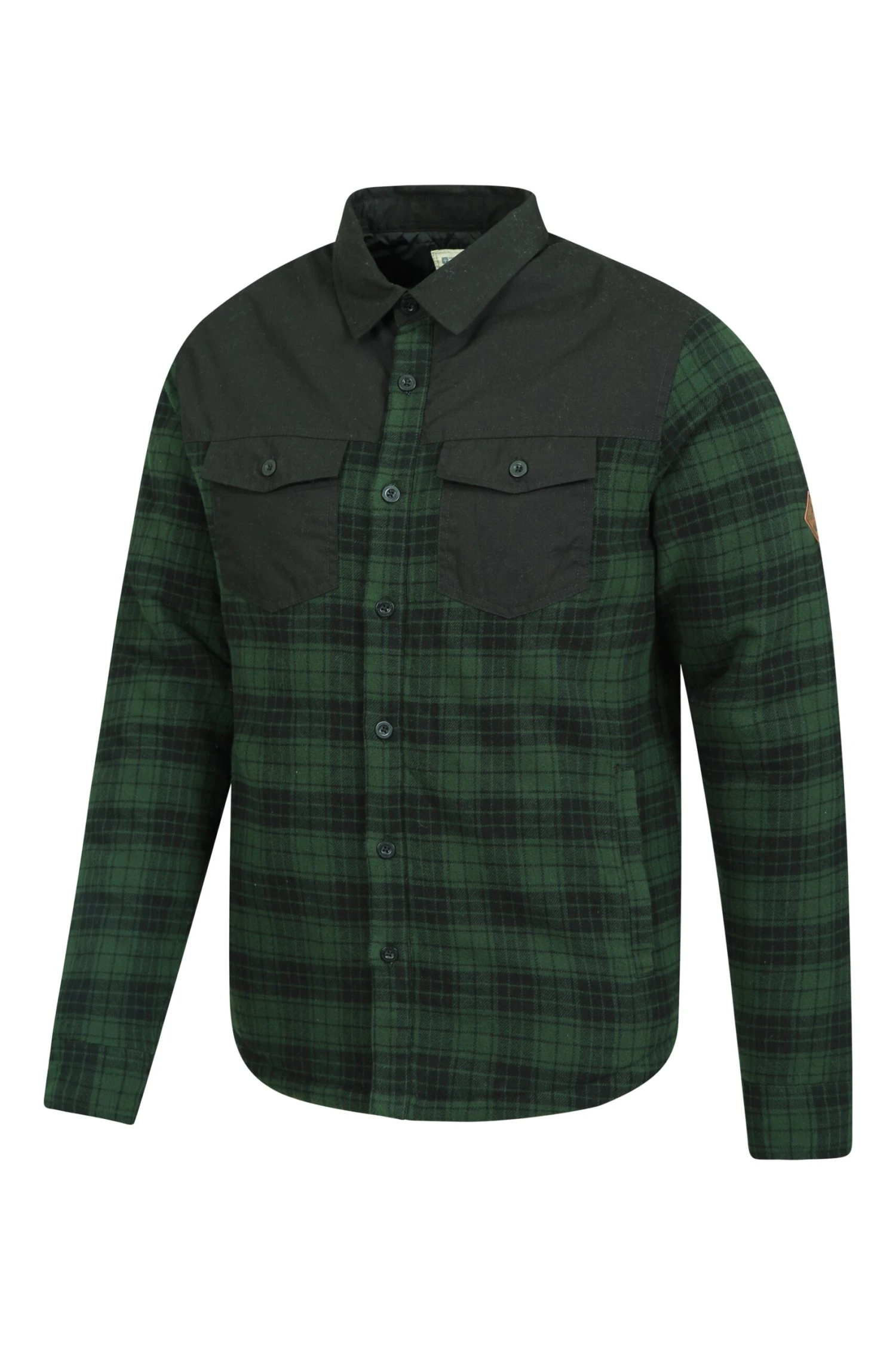Flannel Padded Mens Shacket Mountain Warehouse Flannel Padded Mens Shacket -Mountain Warehouse 031406 bla flannel padded shacket men aw21 03 scaled
