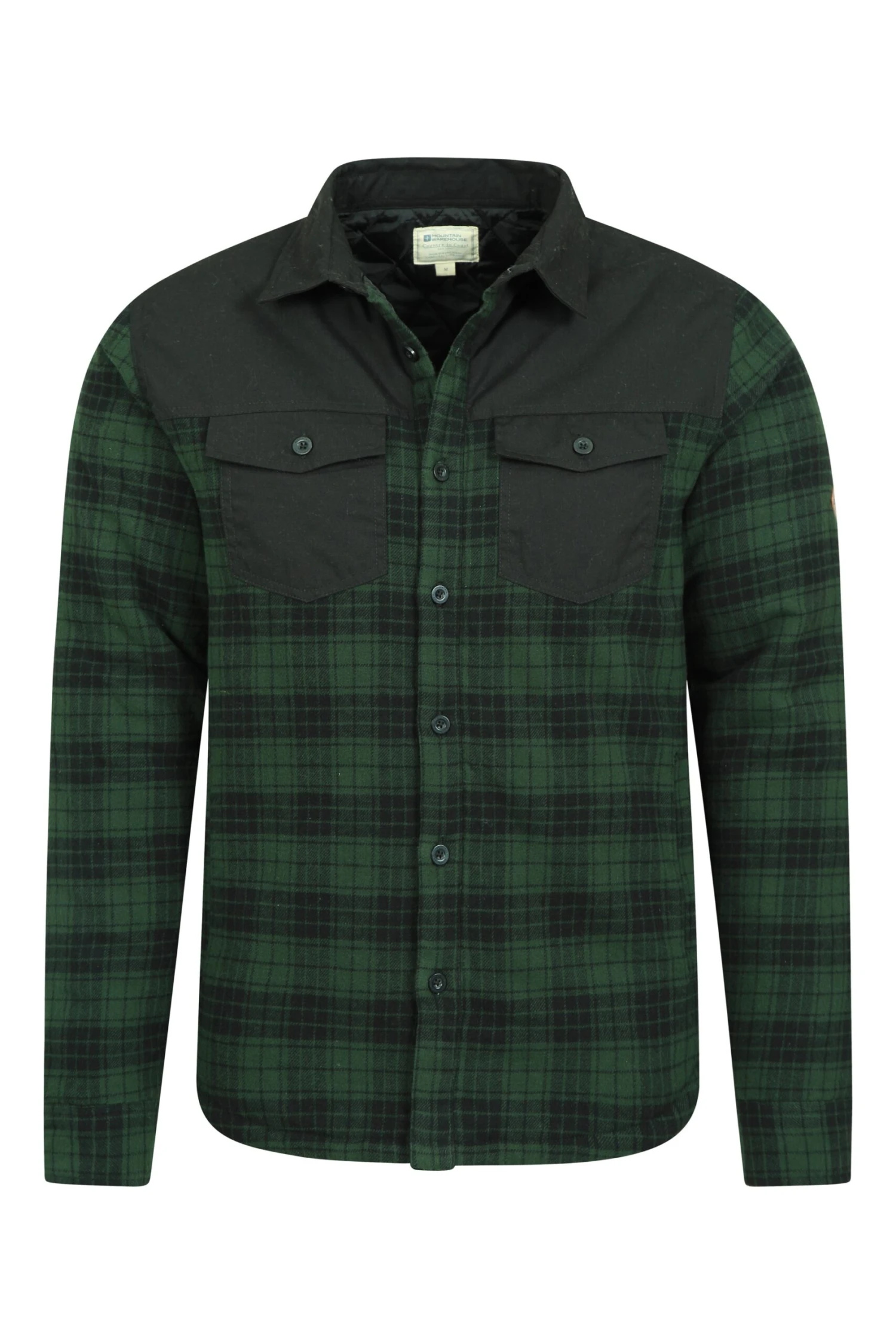 Flannel Padded Mens Shacket Mountain Warehouse Flannel Padded Mens Shacket -Mountain Warehouse 031406 bla flannel padded shacket men aw21 05 scaled