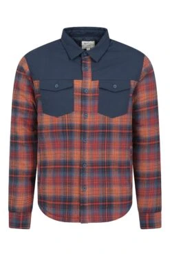 Mountain Warehouse Flannel Padded Mens Shacket 10 Mountain Warehouse Flannel Padded Mens Shacket -Mountain Warehouse 031406 bur flannel padded shacket men aw21 01