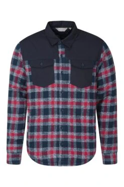 Mountain Warehouse Flannel Padded Mens Shacket 11 Mountain Warehouse Flannel Padded Mens Shacket -Mountain Warehouse 031406 gre flannel padded shacket men aw19 1