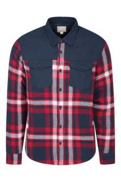 Mountain Warehouse Flannel Padded Mens Shacket 14 Mountain Warehouse Flannel Padded Mens Shacket -Mountain Warehouse 031406 red flannel padded shacket men aw20 1