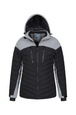 Mountain Warehouse Vulcan Mens Padded Ski Jacket -Mountain Warehouse 031421 bla vulcan padded ski jacket men aw19 05