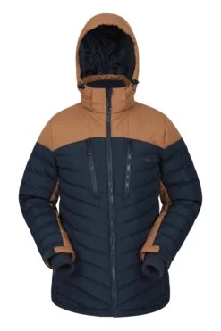 Mountain Warehouse Vulcan Mens Padded Ski Jacket -Mountain Warehouse 031421 tan vulcan padded ski jacket men aw19 001