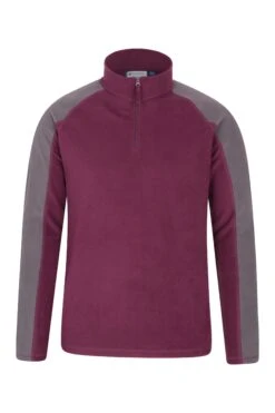 Mountain Warehouse Ashbourne Mens Half-Zip Fleece -Mountain Warehouse 034350 bur ashbourne half zip fleece men ss20 01