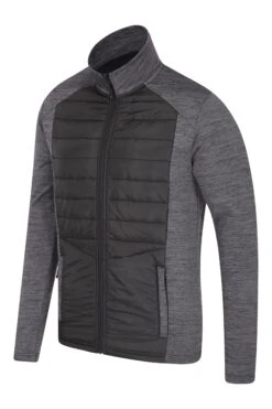 Mountain Warehouse Eclipse Padded Mens Full-Zip Midlayer -Mountain Warehouse 034717 bla eclipse padded full zip men ss20 03