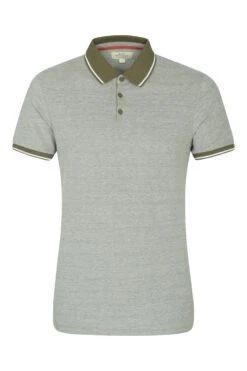 Mountain Warehouse Clyde II Mens Polo -Mountain Warehouse 034818 kha clyde ii polo men ss20 01