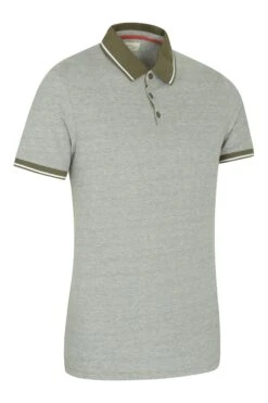 Mountain Warehouse Clyde II Mens Polo -Mountain Warehouse 034818 kha clyde ii polo men ss20 02