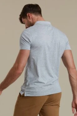 Mountain Warehouse Geo Print Slim Fit Mens Polo -Mountain Warehouse 034826 gre geo print slim fit polo men ctcecom ss20 5