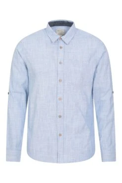 Mountain Warehouse Coconut Textured Mens Long Sleeved Shirt