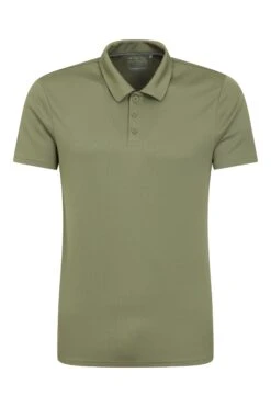 Mountain Warehouse Endurance Isocool Mens Polo -Mountain Warehouse 035411 kha endurance isocool polo men ss23 01