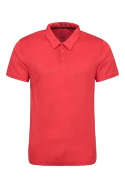 Mountain Warehouse Endurance Isocool Mens Polo -Mountain Warehouse 035411 red endurance isocool polo men ss21 1