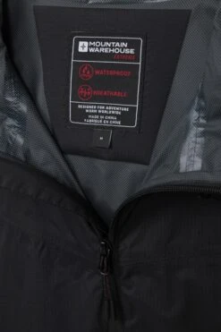Mountain Warehouse Summit Extreme 2.5 Layer Waterproof Mens Jacket 8 Mountain Warehouse Summit Extreme 2.5 Layer Waterproof Mens Jacket -Mountain Warehouse 035603 bla summit lightweight 2.5layer extreme waterproof jkt men aw21 06