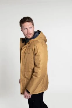 Mountain Warehouse Apex Mens Padded Parka Jacket -Mountain Warehouse 036745 tan apex padded jacket ecom gbg mens aw20 3
