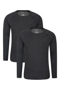 Mountain Warehouse Talus Mens Baselayer Top 2-Pack