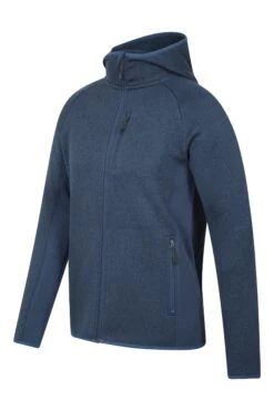 Mountain Warehouse Treston Mens Hooded Fleece -Mountain Warehouse 038480 blu treston hooded fleece men ss21 04