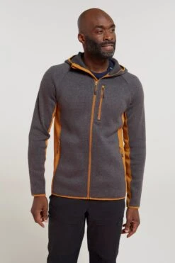 Mountain Warehouse Treston Mens Hooded Fleece -Mountain Warehouse 038480 dgr treston hooded fleece ecom gbg ss23 01