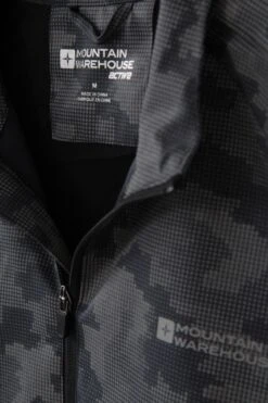 Mountain Warehouse 360° Reflective Camo Mens Jacket -Mountain Warehouse 038511 bla 360 reflective camo jacket men aw20 6