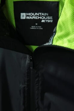 Mountain Warehouse Ultimate Mens Running Waterproof Jacket -Mountain Warehouse 038514 bla ultimate waterproof jacket men ss21 6