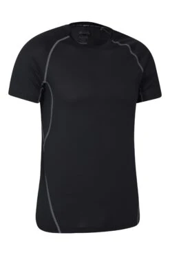 Mountain Warehouse Alp Mens Lightweight Base Layer Top -Mountain Warehouse 038515 bla alp lightweight tee men ss21 2