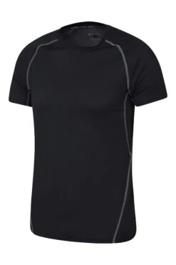 Mountain Warehouse Alp Mens Lightweight Base Layer Top -Mountain Warehouse 038515 bla alp lightweight tee men ss21 3