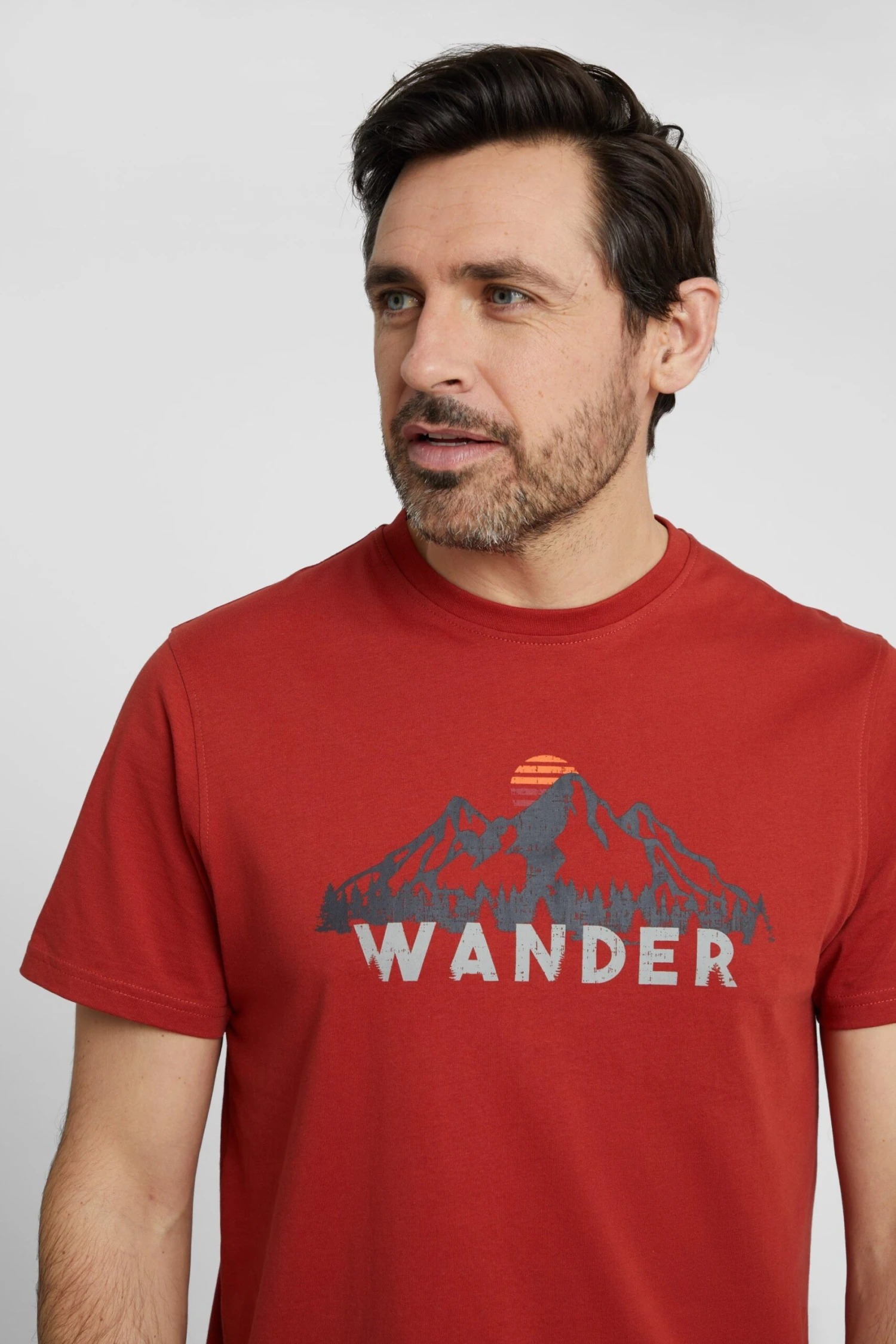 Wander Organic Cotton Mens T-Shirt Mountain Warehouse Wander Organic Cotton Mens T-Shirt -Mountain Warehouse 038524 bur wander organic ss tee ecom gbg men ss21 01 scaled