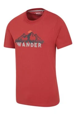 Mountain Warehouse Wander Organic Cotton Mens T-Shirt 6 Mountain Warehouse Wander Organic Cotton Mens T-Shirt -Mountain Warehouse 038524 bur wander organic ss tee men aw20 3