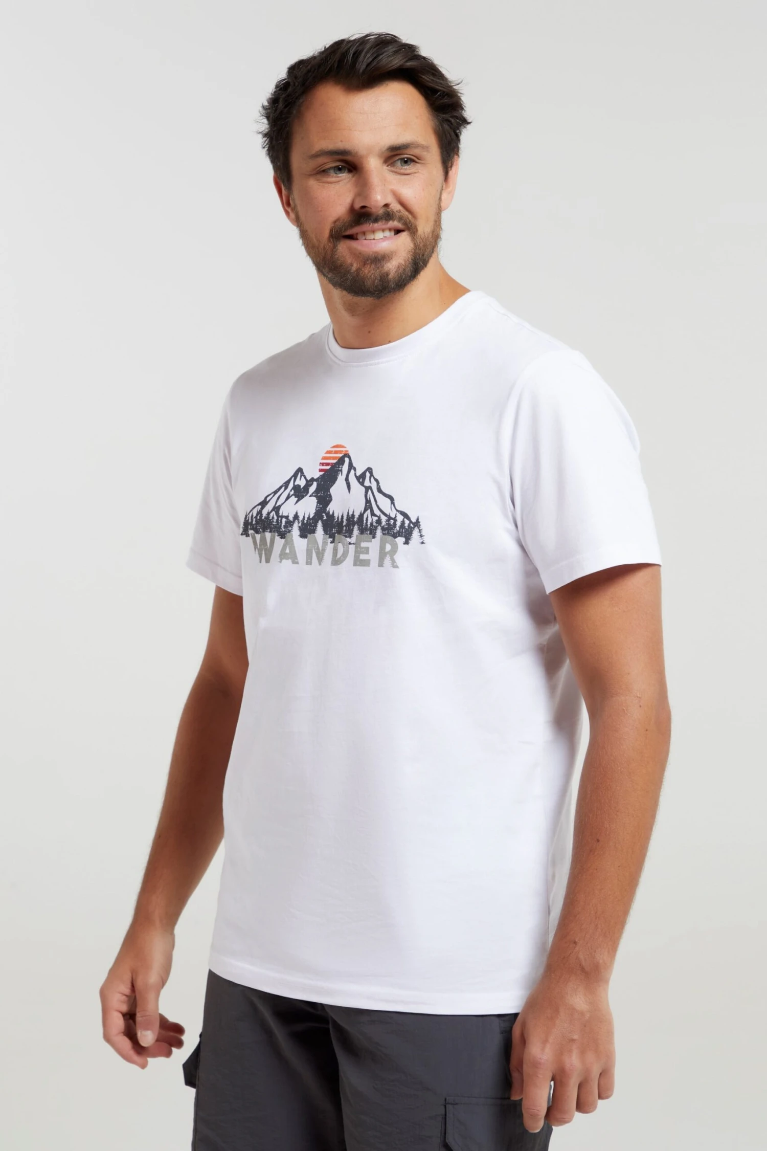 Wander Organic Cotton Mens T-Shirt Mountain Warehouse Wander Organic Cotton Mens T-Shirt -Mountain Warehouse 038524 whi wander mens tee mens ecom gbg ss23 01 scaled