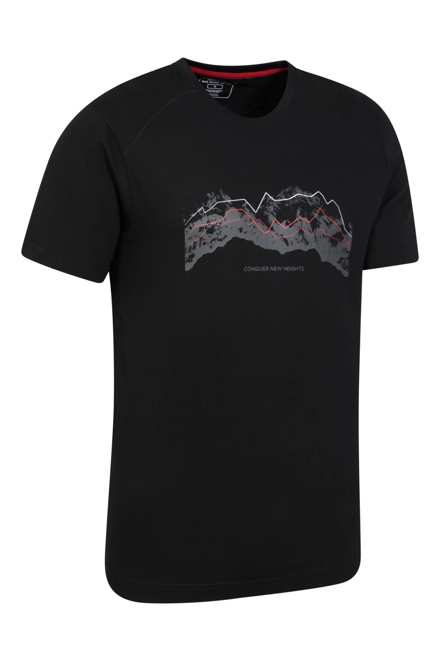 Mountain Warehouse Tech Mountains Mens Organic T-shirt -Mountain Warehouse 038545 bla tech mountains organic ss t shirt men ss23 02 scaled