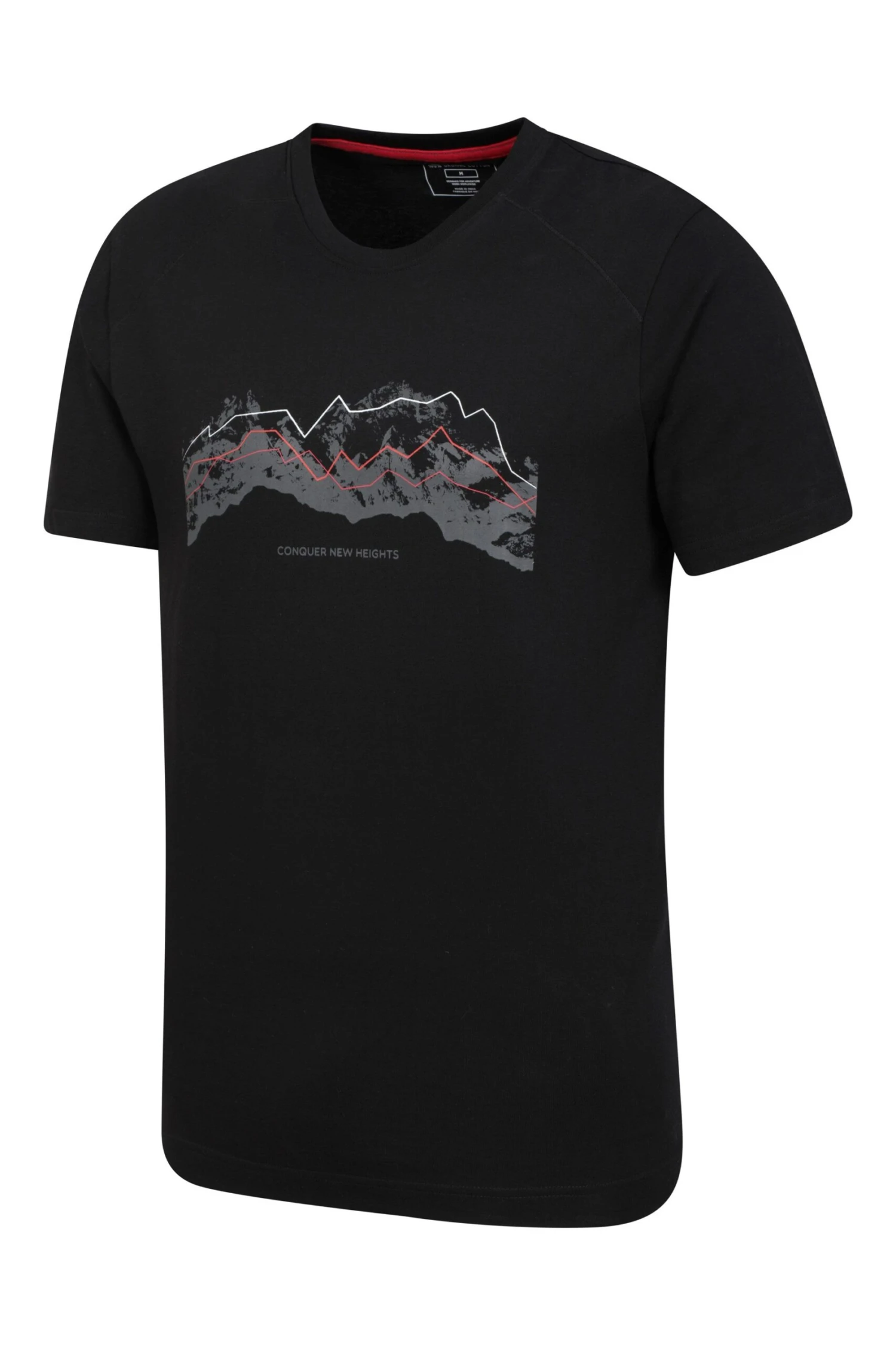 Mountain Warehouse Tech Mountains Mens Organic T-shirt -Mountain Warehouse 038545 bla tech mountains organic ss t shirt men ss23 03 scaled